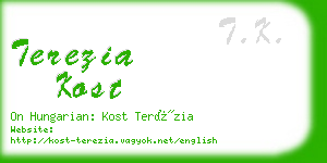 terezia kost business card